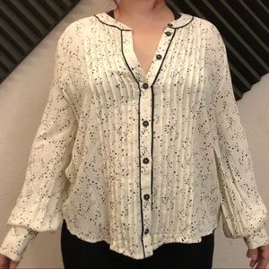 Free people star print blouse